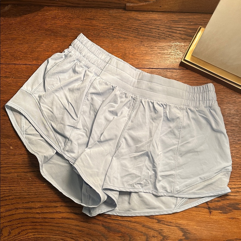 Sky Light Blue Lululemon Hotty Hot 2.5” Inseam Running Shorts